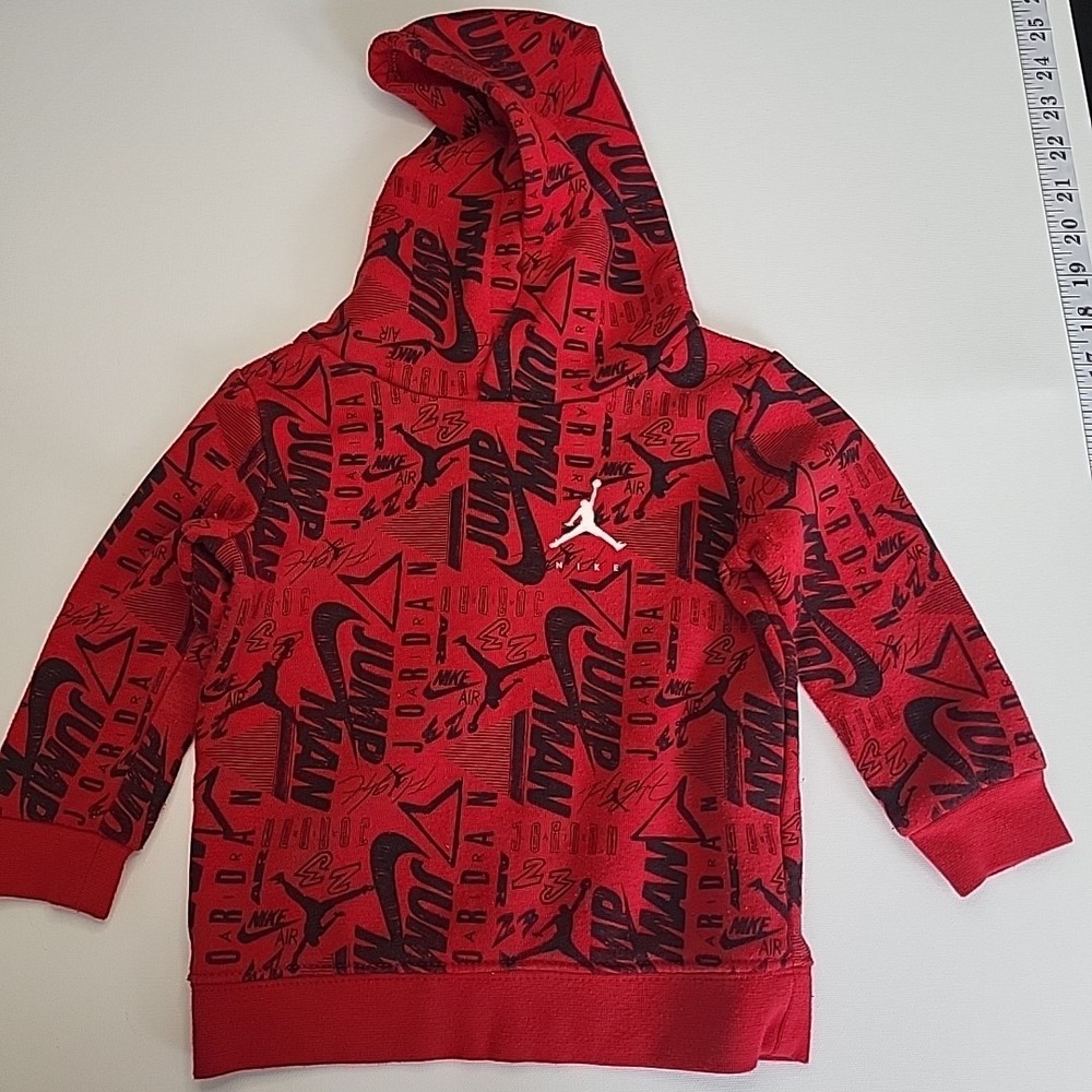 NIKE Air Jordan Jump Man Logo Red Sweatshirt Infant/Toddler 12 Months